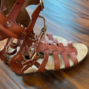 Madden Girl Brown Gladiator Sandals